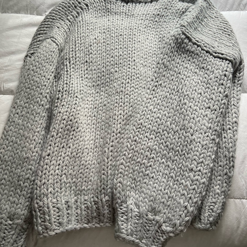 White fox cardigan